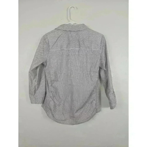 Emily Daniels Womens Striped Long Sleeve Button Down Shirt Size Small - Picture 4 of 4